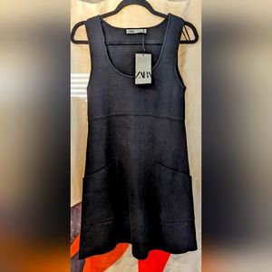 Zara black dress sleeveless